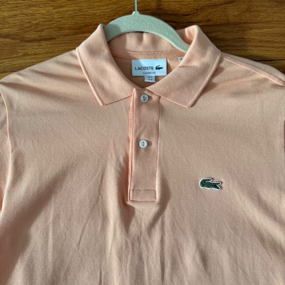 Lacoste Polo - Classic Fit - US 3 / Small - Pastel/Light Orange - Picture 5 of 6